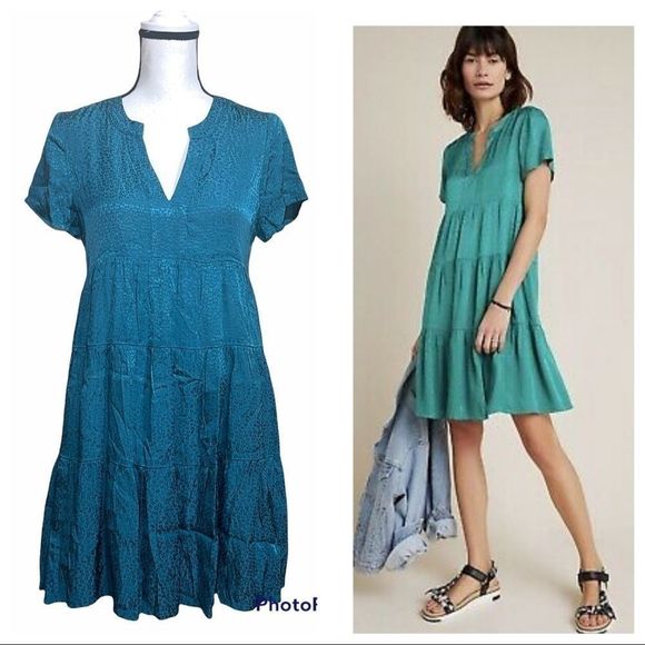 Anthropologie Dresses & Skirts - Anthropologie Maeve sacha jacquard tiered tunic